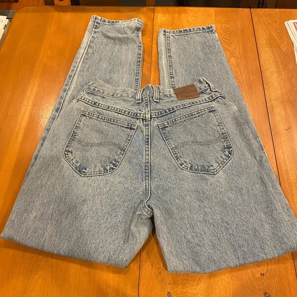 90’s Vintage Lee High-Waisted Acid Wash Mom Jeans 27 W— Grunge Retro Denim - Picture 1 of 12